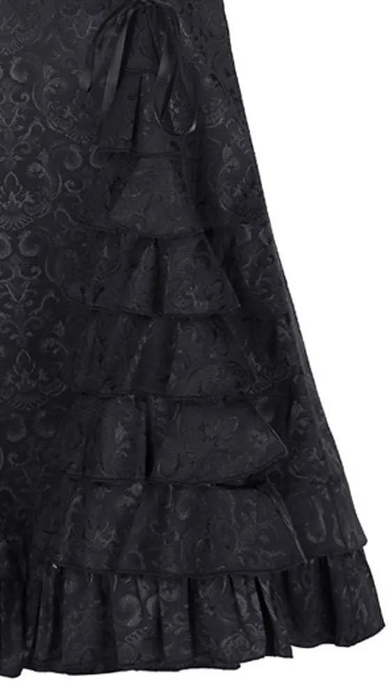 Style Fishtail Long Skirt Women Bandage Mermaid Long Retro Ruffle Punk Vintage Plus Size Solid Bodycon Skirt Maxi Skirt