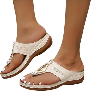Summer Sandals for Women, Sandals Women Flip Flops Summer Beach Casual Sandals Comfortable Boho Shoes Flat