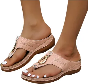 Summer Sandals for Women, Sandals Women Flip Flops Summer Beach Casual Sandals Comfortable Boho Shoes Flat