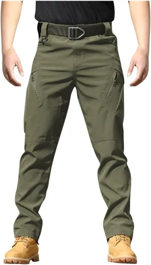 Tactical Pants for Men Waterproof Upland Hunting Pants Stretch Ripstop Cargo Pants Multi Pockets Outdoor Work Pants
