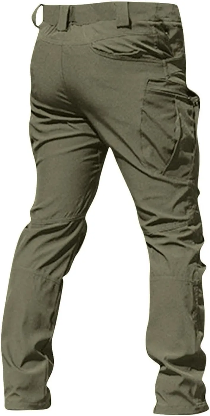Tactical Pants for Men Waterproof Upland Hunting Pants Stretch Ripstop Cargo Pants Multi Pockets Outdoor Work Pants