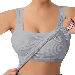 Tank Tops with Built in Bras, Workout Tops Built in Bra, Crop Top with Built in Bra, Tube Top with Built in Bra