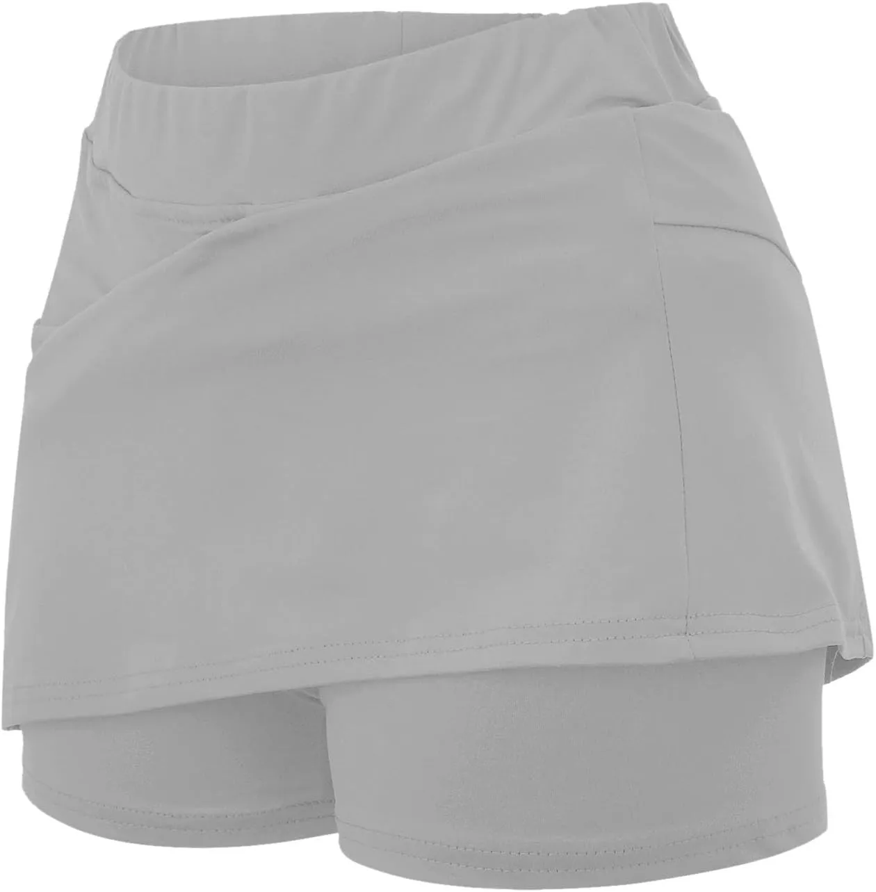Tennis Skirt for Women High Elastic Waisted Solid Skorts Built in Shorts Athletic Golf Yoga Skirts with Pockets