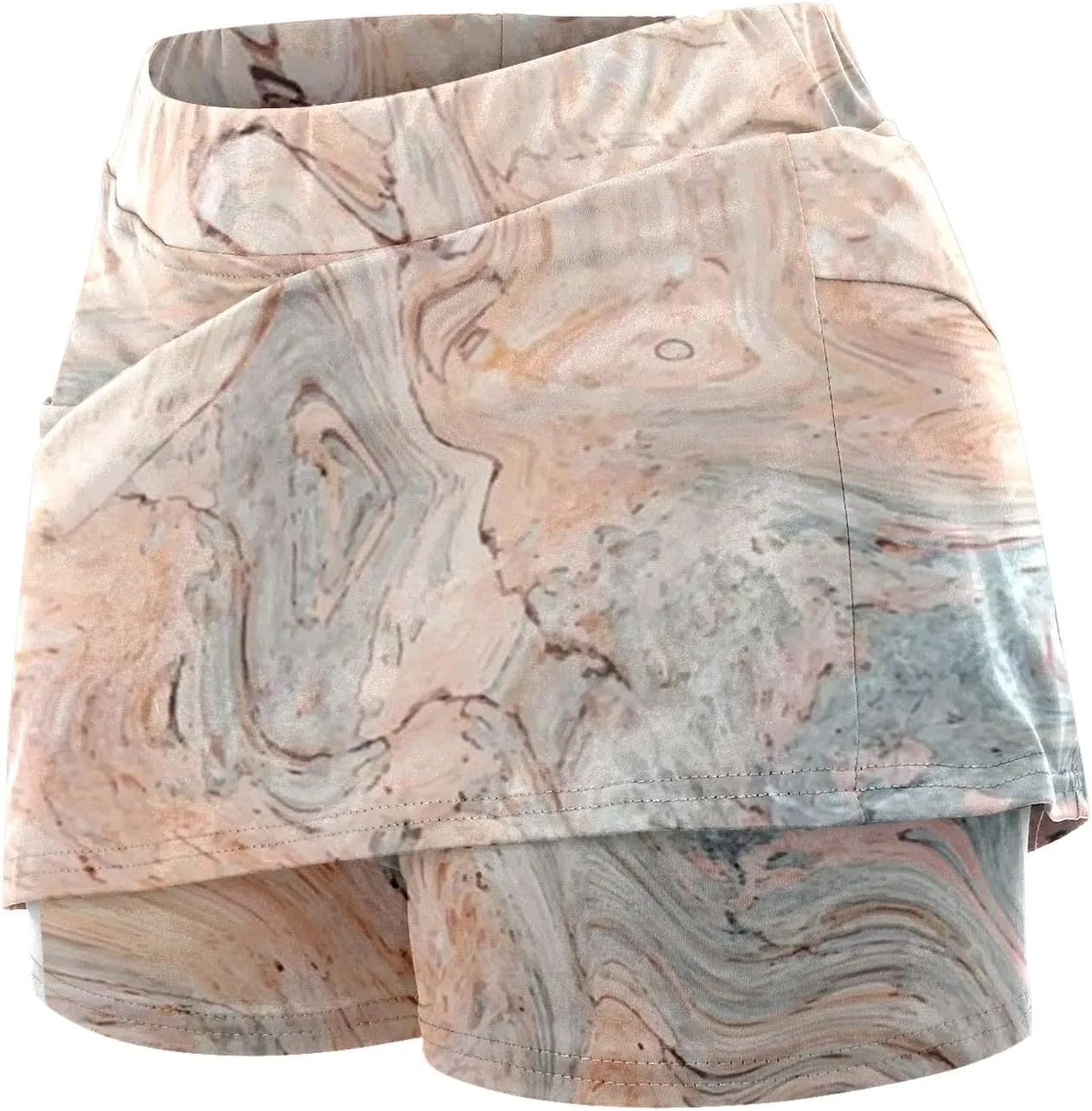 Tennis Skorts for Women with Pockets Tum Control Floral Beach High Waistekirts with Pockets Quick Dry Golf Skort