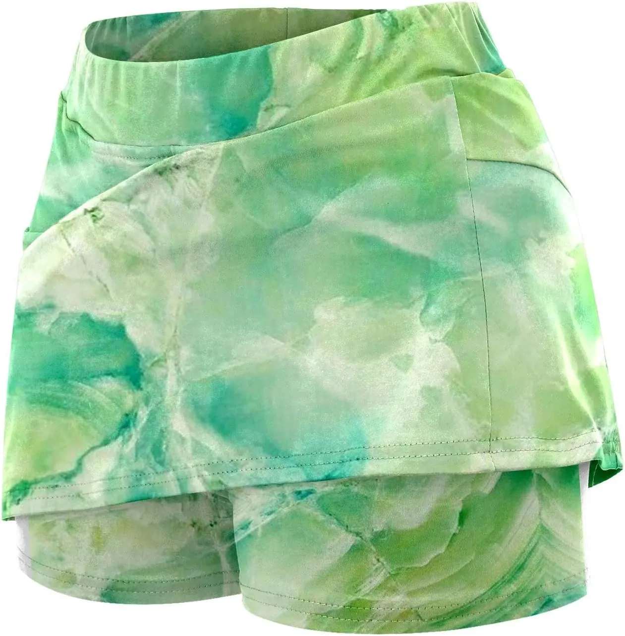 Tennis Skorts for Women with Pockets Tum Control Floral Beach High Waistekirts with Pockets Quick Dry Golf Skort