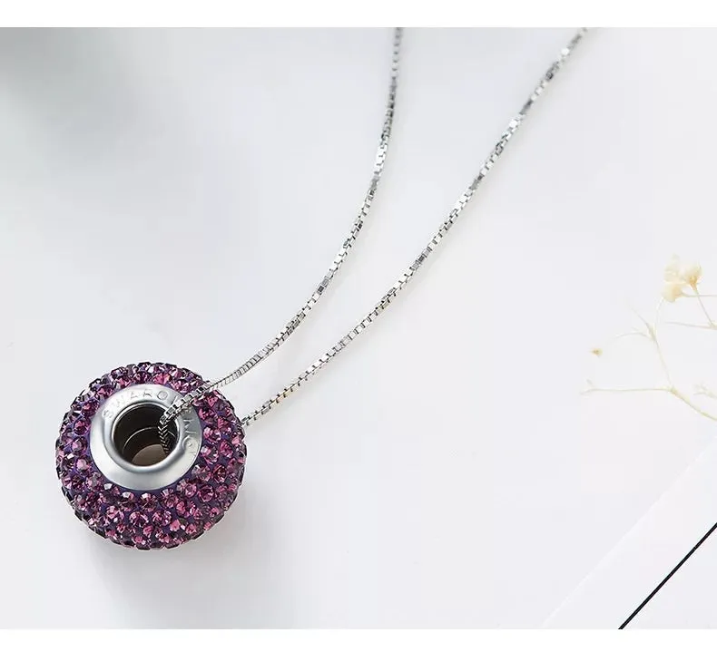 The colorful swarovski charm
