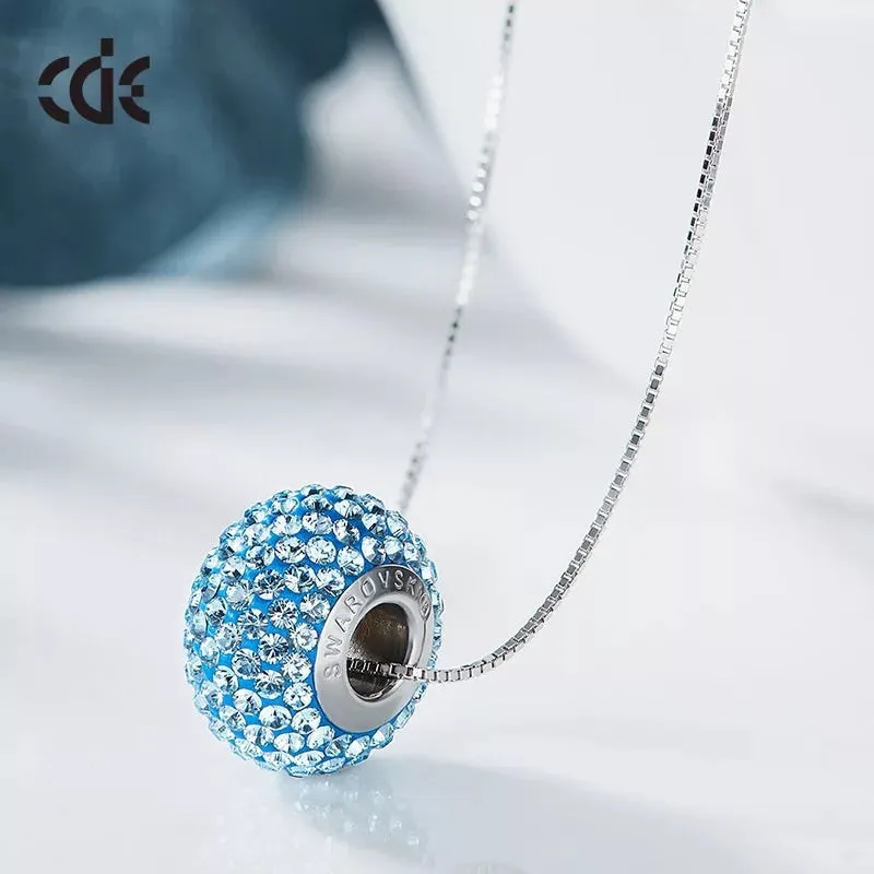 The colorful swarovski charm