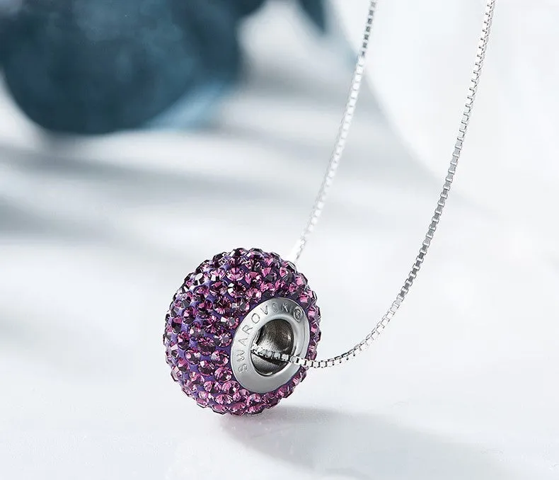 The colorful swarovski charm
