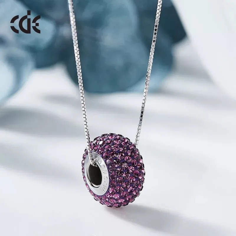 The colorful swarovski charm