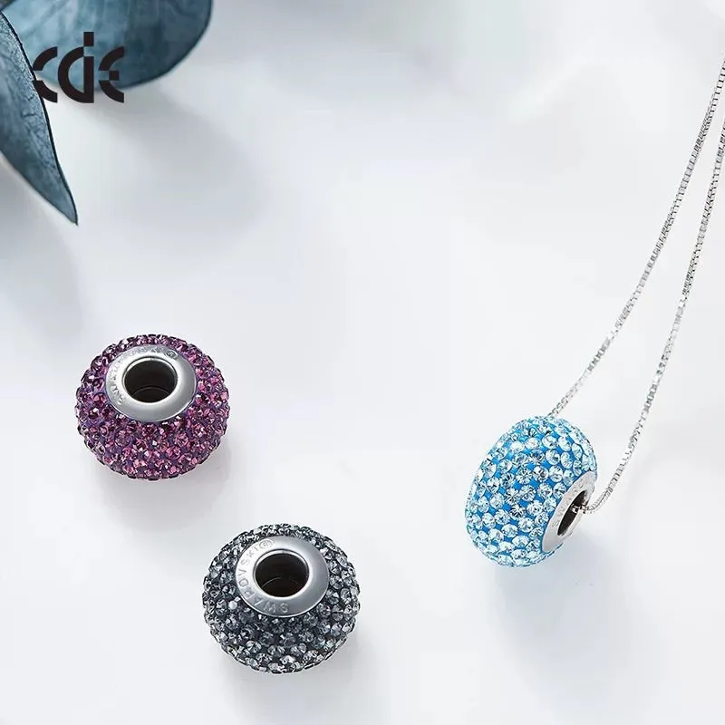 The colorful swarovski charm