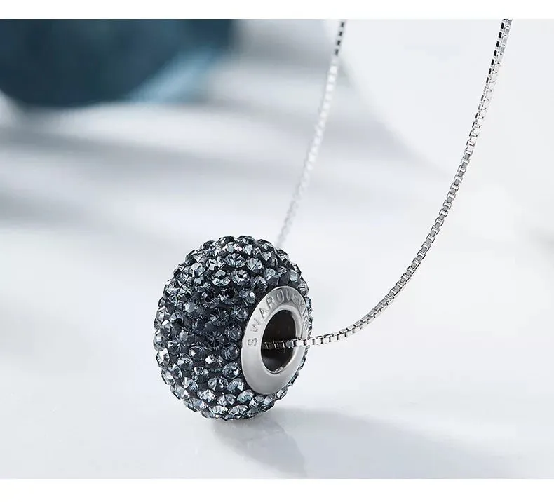 The colorful swarovski charm