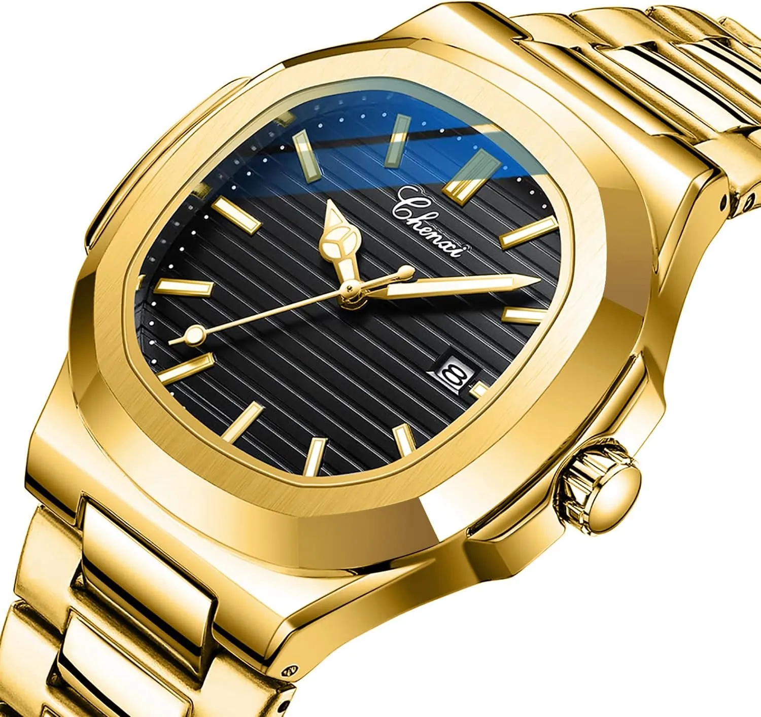 Tiong Men's Watch Business Clock Men's Watch Stainless Steel Waterproof Luminous Watch
