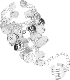 VANZACK Boho Anklet Bracelets for Women Belly Dancer Jewelry Accessories Coin Costume Jewelry