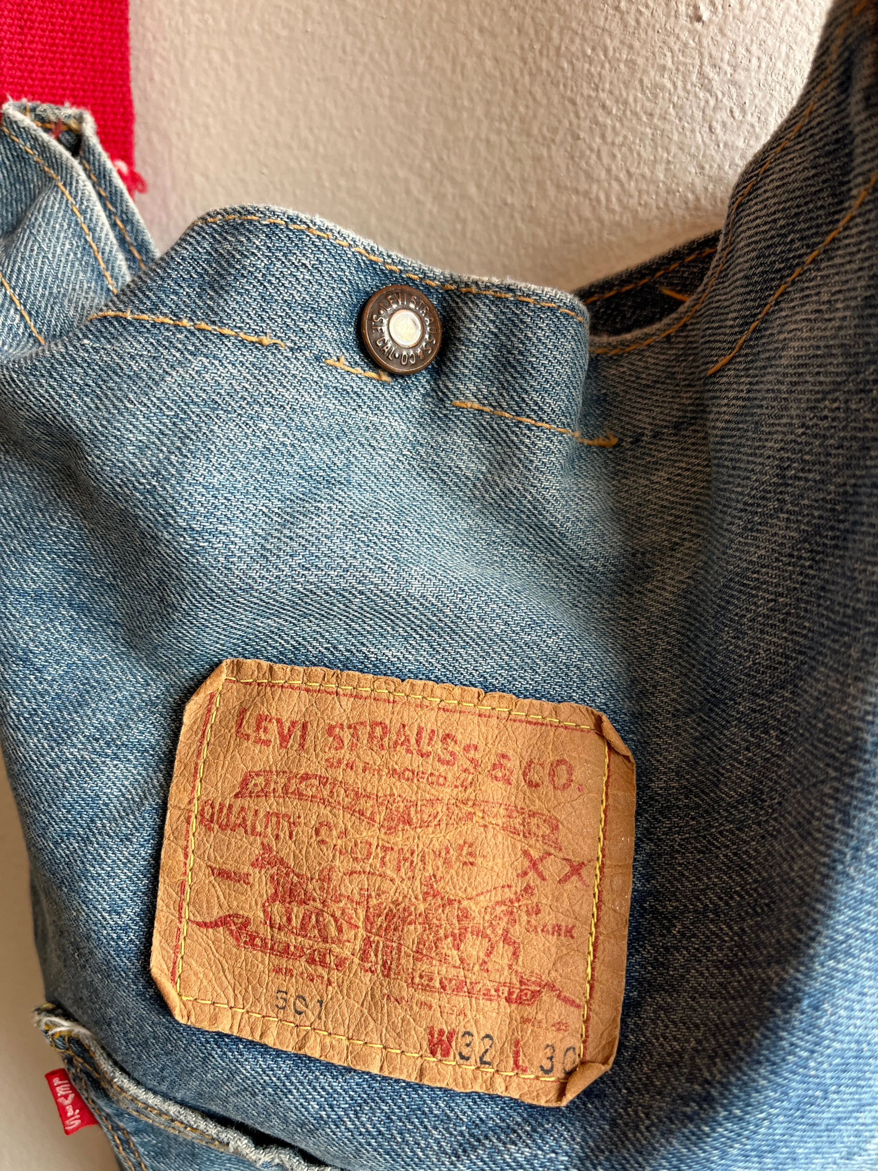 Vintage 1960s Levis Big E Tote Bag
