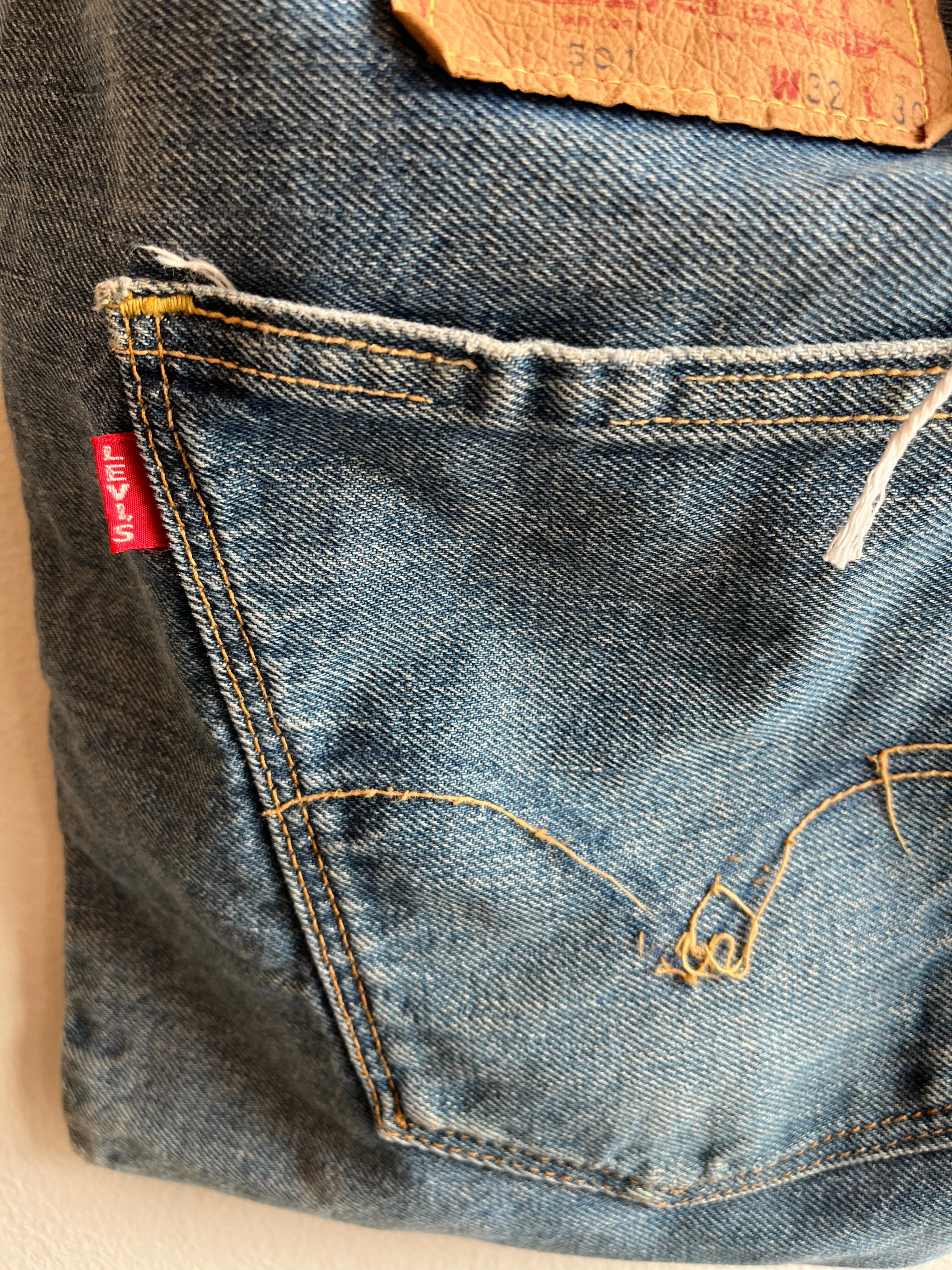 Vintage 1960s Levis Big E Tote Bag