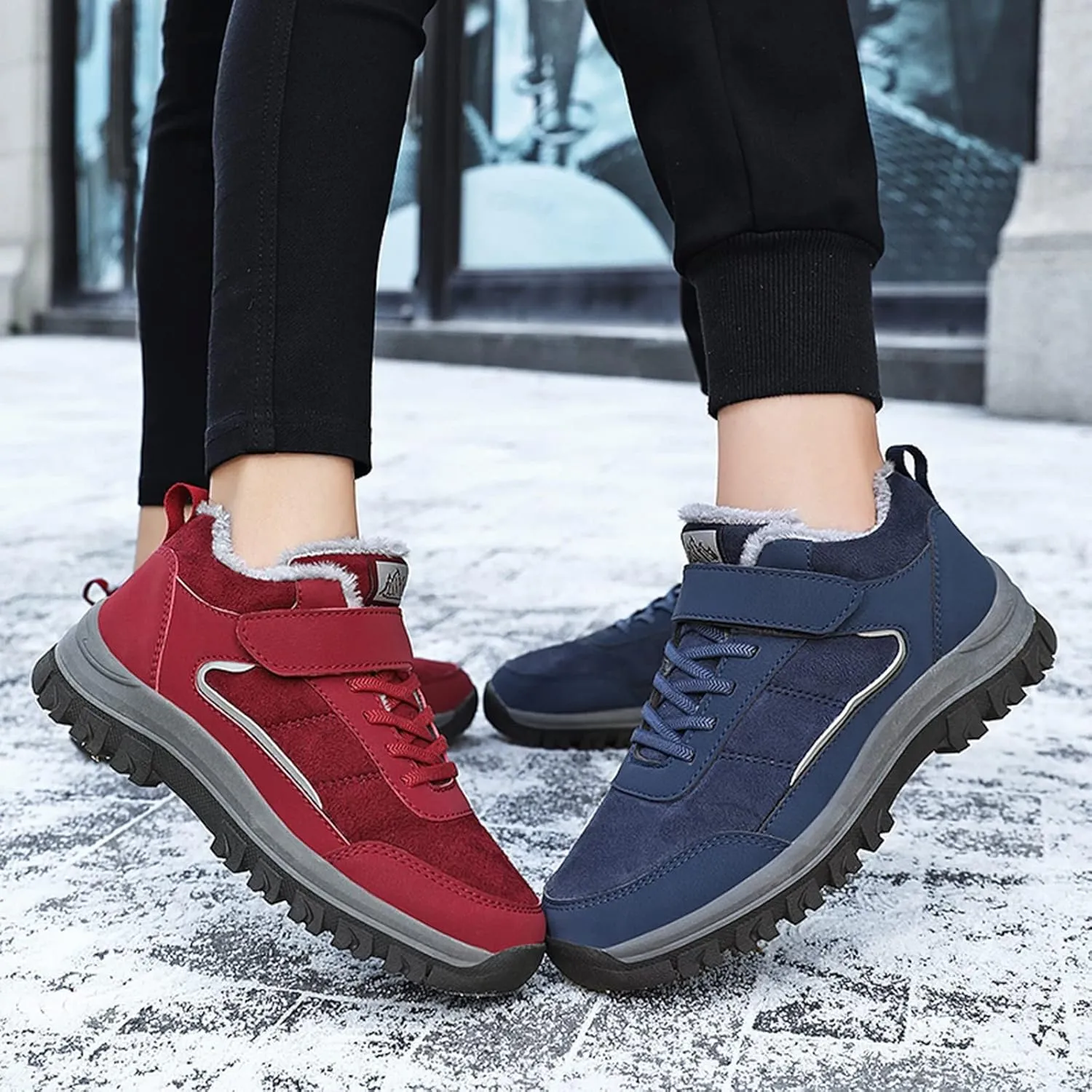 Waterproof Winter Boots Women Slip on Snow Boots for Women Ankle Booties Ladies Snow Boots Waterproof Wide Boots for Winter Fashion for Women Slip on Botas De Nieve Impermeables Para Mujer