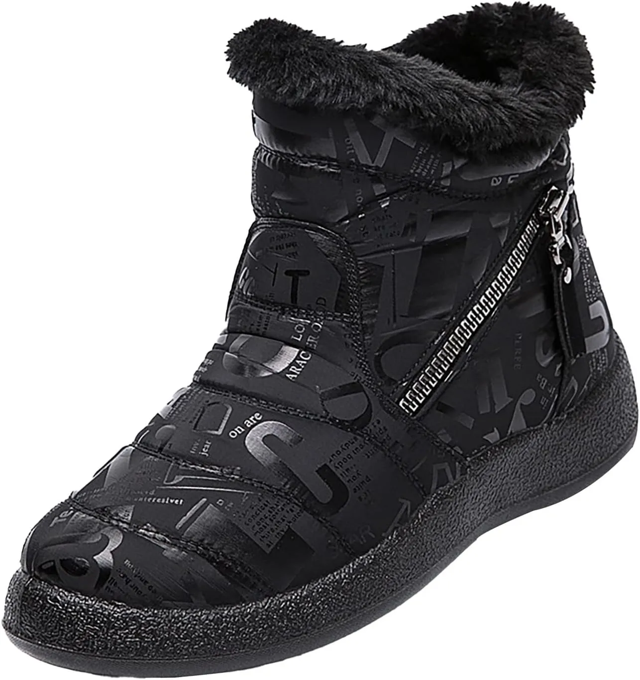 Winter Shoes for Women 2024 Comfy Dressy Winter Shoes for Women Low Heel Womens Wide Width Snow Boots Botas De Mujer Para El Frio Cute Womens Winter Dress Boots