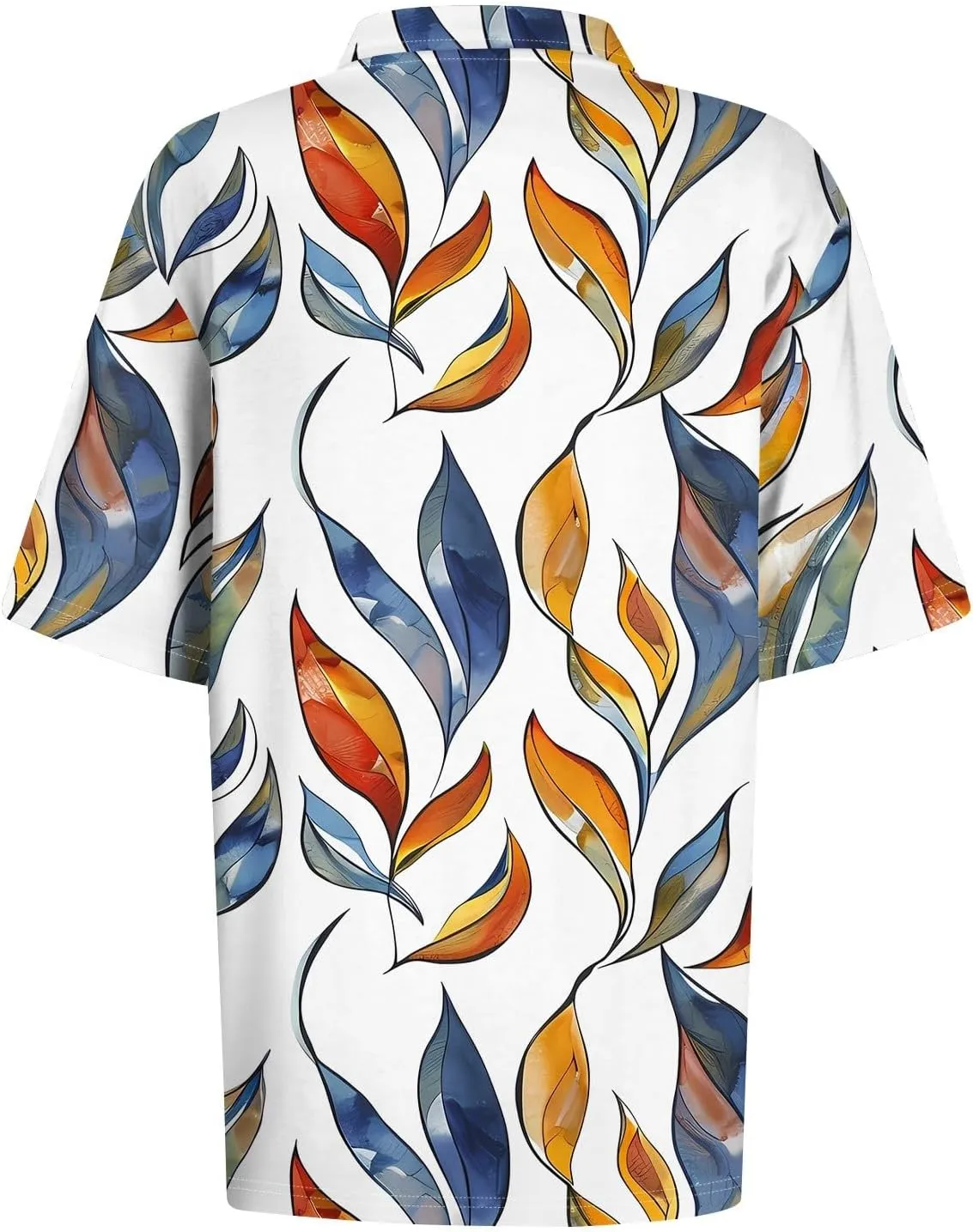 Womens Blouses Dressy Casual Short Sleeve Button Down Collared Floral Polo Shirt Loose Tunic 2025 Summer Tops