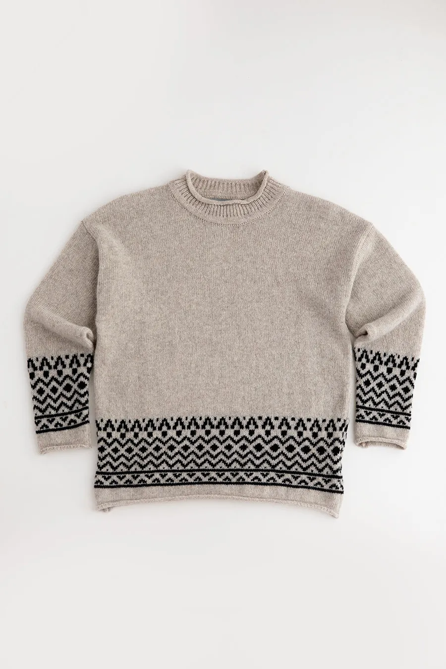 Womens Braemar Fair Isle Jumper - Beige