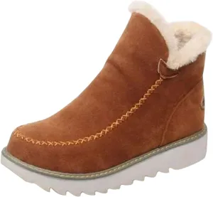 Womens Brown Snow Boots Size 11 Winter Snow Boots Women Waterproof Winter Boots Women Size 8 Knee High Waterproof Non Slip Work Boots for Women Winter Boot for Women 2023