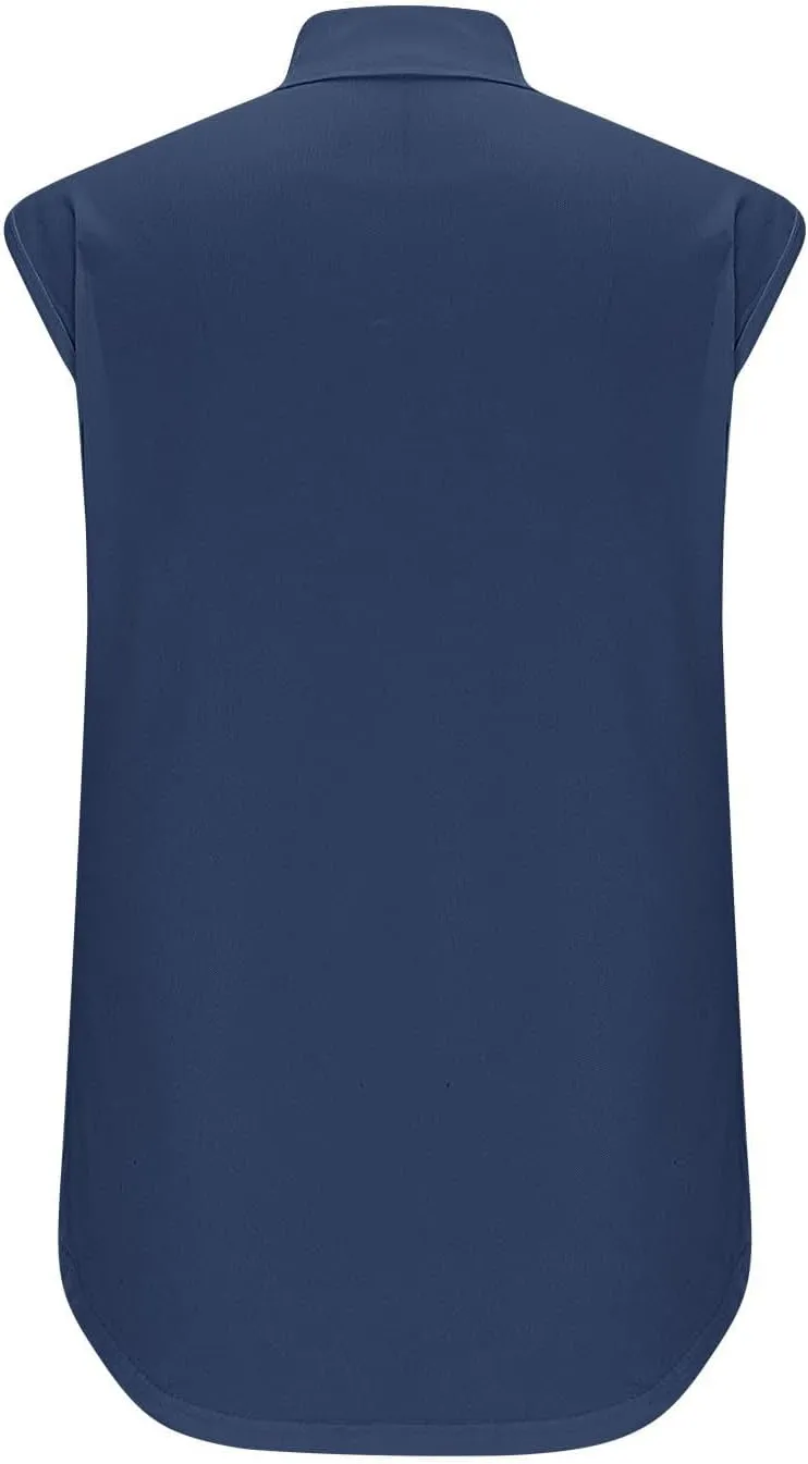 Women's Quarter Zip Athletic Tank Tops Sleeveless Workout Shirts Summer Casual 1/4 Zip Baseball Tennis Top