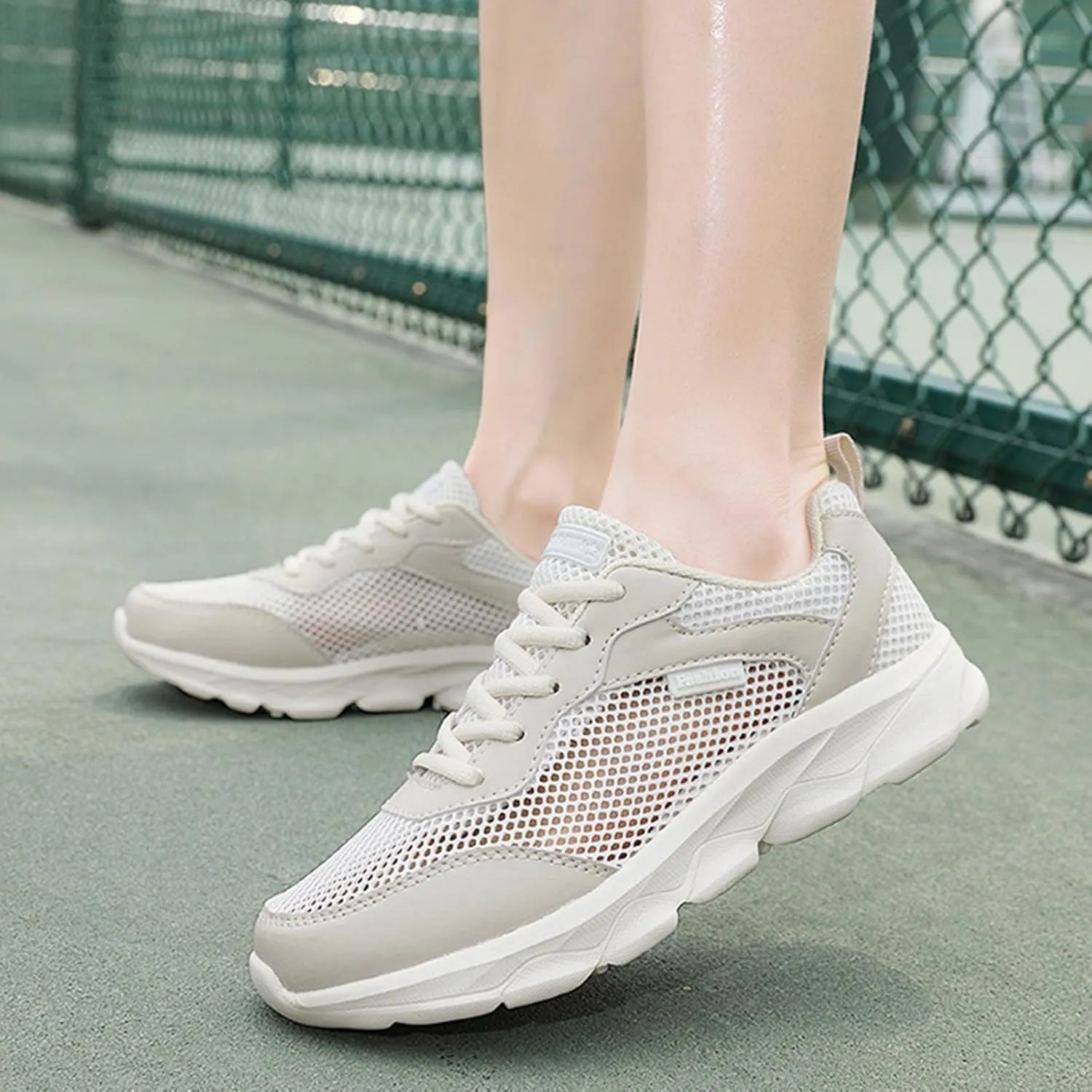 Women's Slip on Walking Shoes Memory Foam Non Slip Arch Support Running Shoes Breathable Mesh Sports Workout Tennis Shoes Lightweight Fashion Sneakers