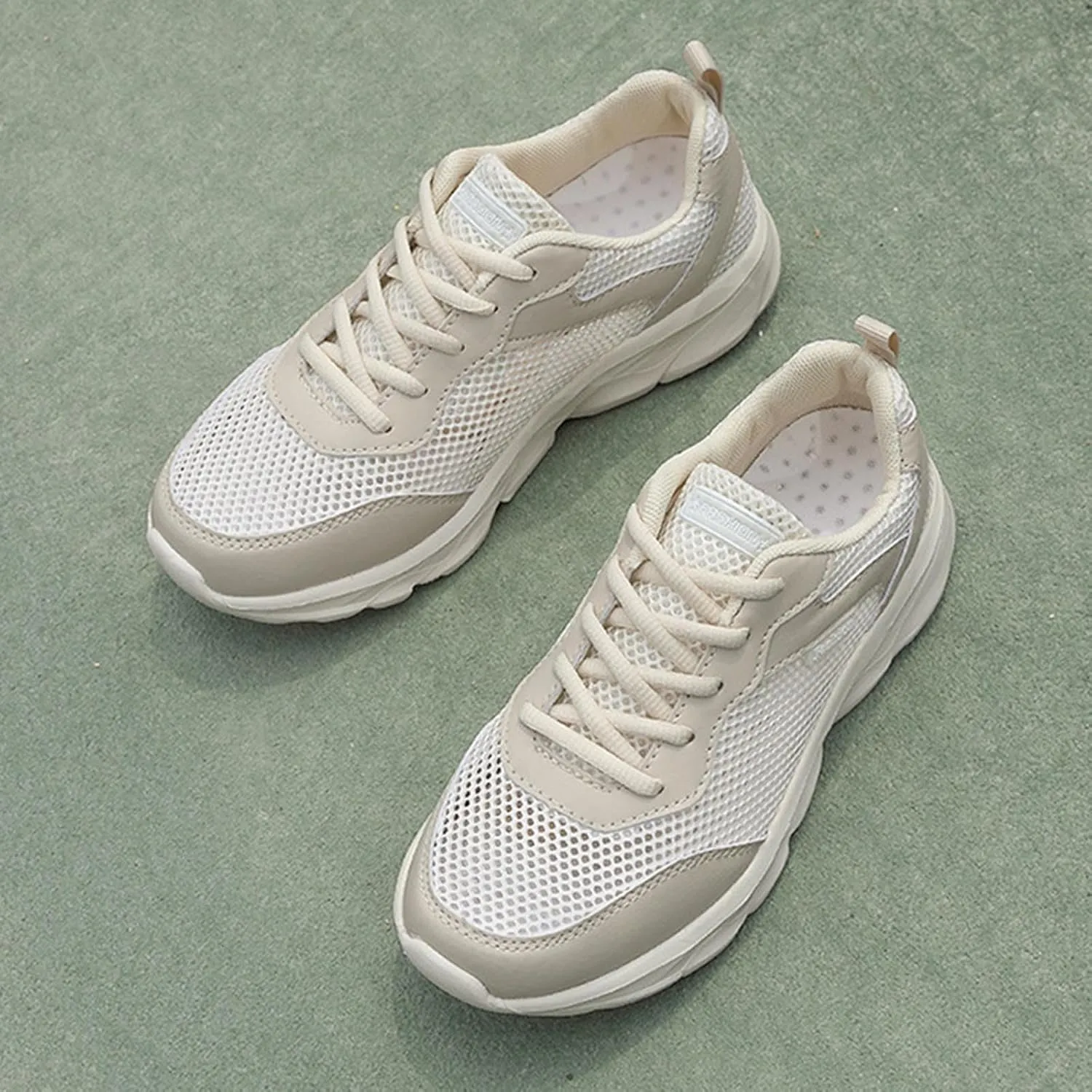 Women's Slip on Walking Shoes Memory Foam Non Slip Arch Support Running Shoes Breathable Mesh Sports Workout Tennis Shoes Lightweight Fashion Sneakers