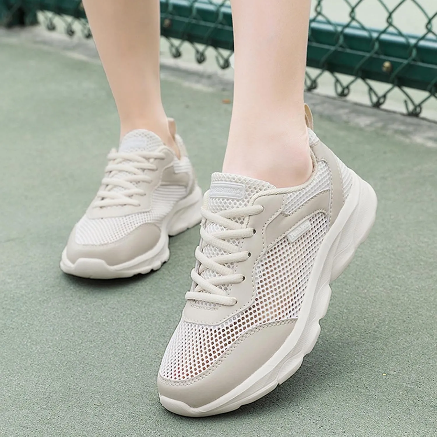 Women's Slip on Walking Shoes Memory Foam Non Slip Arch Support Running Shoes Breathable Mesh Sports Workout Tennis Shoes Lightweight Fashion Sneakers