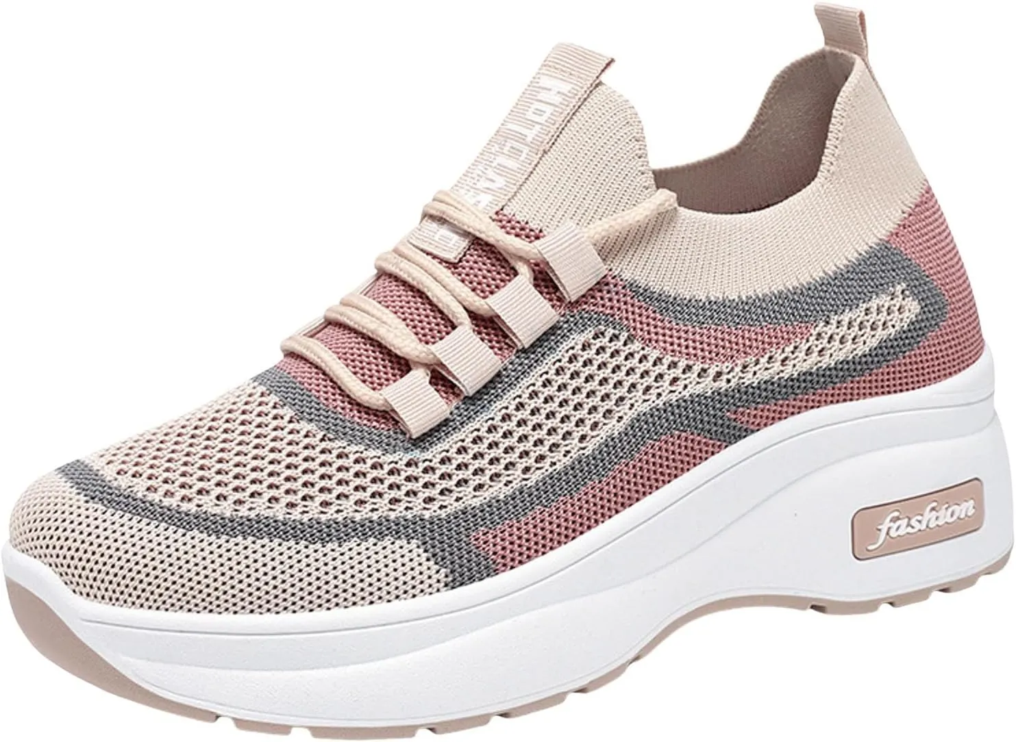 Women's Slip on Walking Shoes Non Slip Memory Foam Running Shoes Wide Width Breathable Mesh Sports Workout Tennis Shoes Ladies 2024 Fashion Sneakers