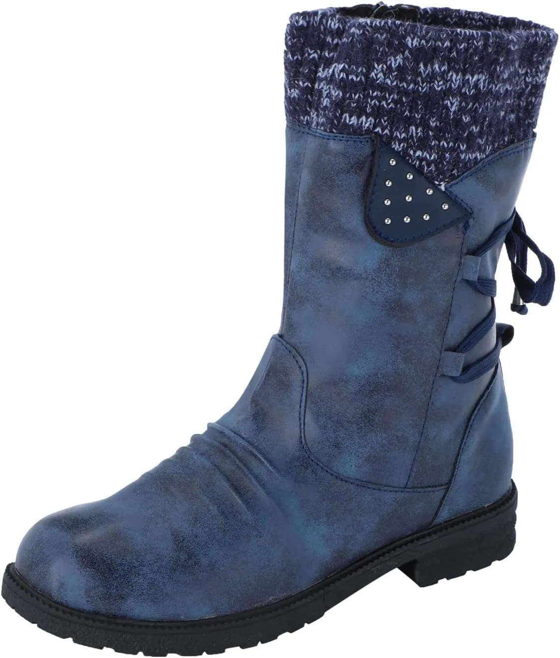 Women's Snow Boots Waterproof Insulated Blue Women's Waterproof Winter Snow Boots Waterproof Snow Boots Women Pull on Women's Winter Boots Black Size 9 Womens Socks Thermal Hiking Winter Boot Warm