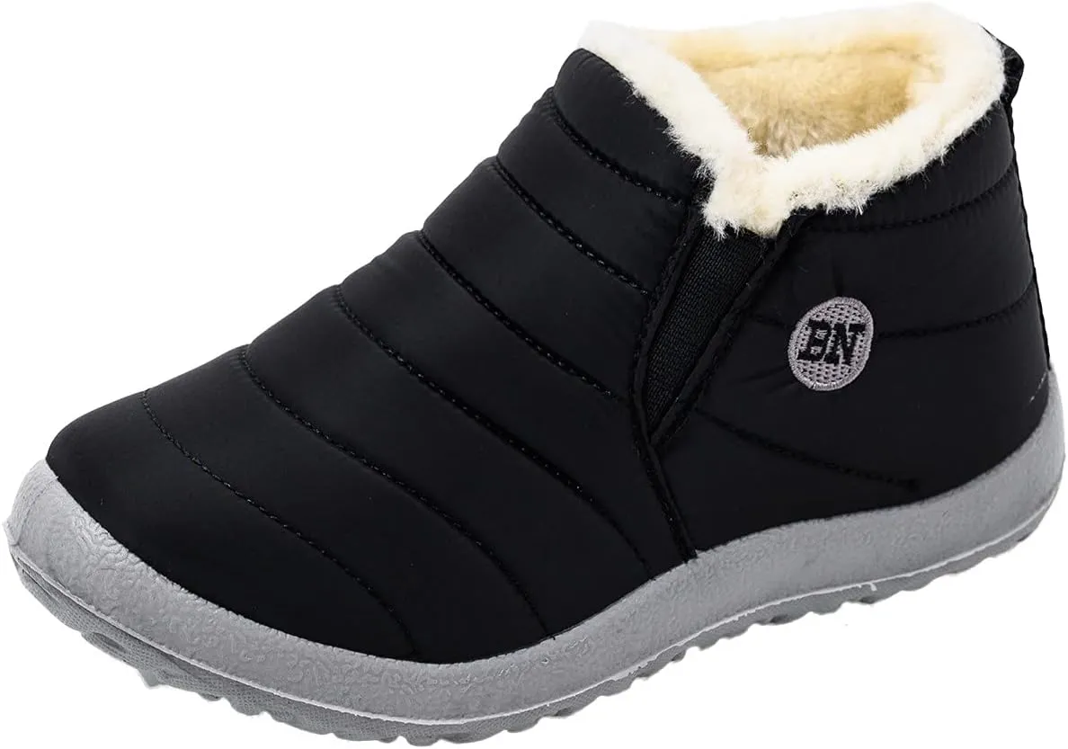 Women's Snow Boots Waterproof Insulated Slip Proof Womens Snow Boots Tall Womens Snow Boots Wide Sizes Womens Black Winter Boots Size 7 Botas Para Frio De Mujer De Trabajo