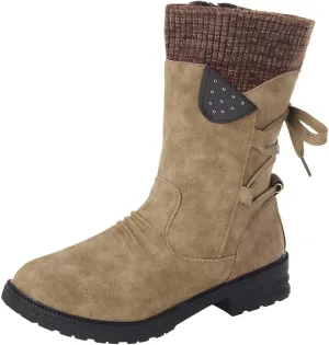 Women's Snow Boots Waterproof Size 12 Women's Duck Boots Waterproof Black Womens Winter Booties Slippers Size 11 Womens Winter Fur Lined Boots Botas De Invierno Para Mujer Para El Agua