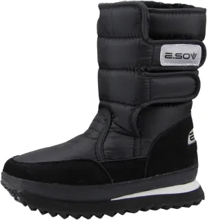 Women's Snow Boots Waterproof Size 12 Womens Tall Snow Boots Waterproof Wide Calf Winter Boots for Women Plus Size Outdoor Boots Women Slip on Tall Winter Boots for Women Fashion