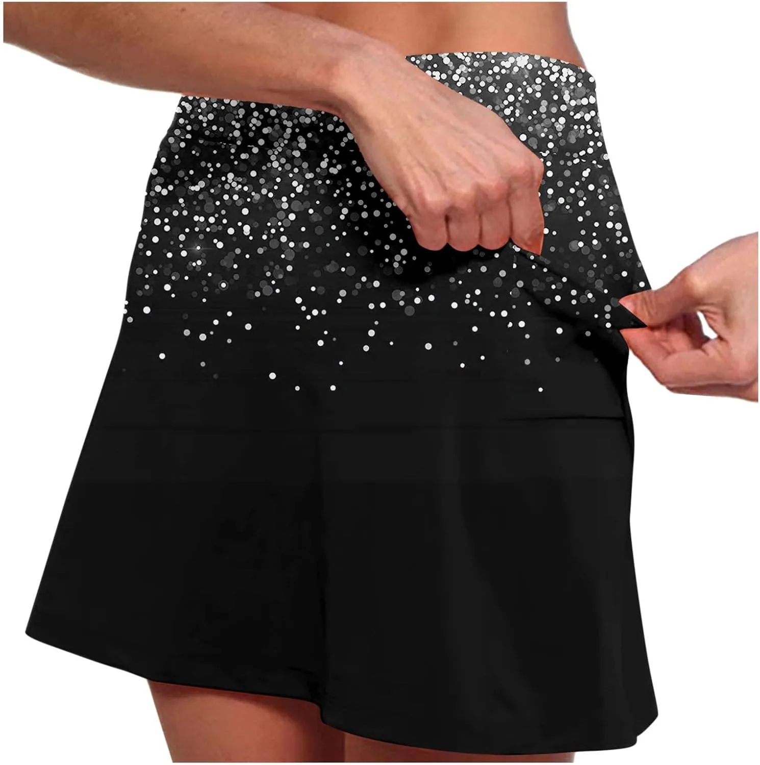 Womens Tennis Skorts with Pockets Tummy Control Casual Athletic Skirt with Shorts Workout Running Yoga Golf Clothes