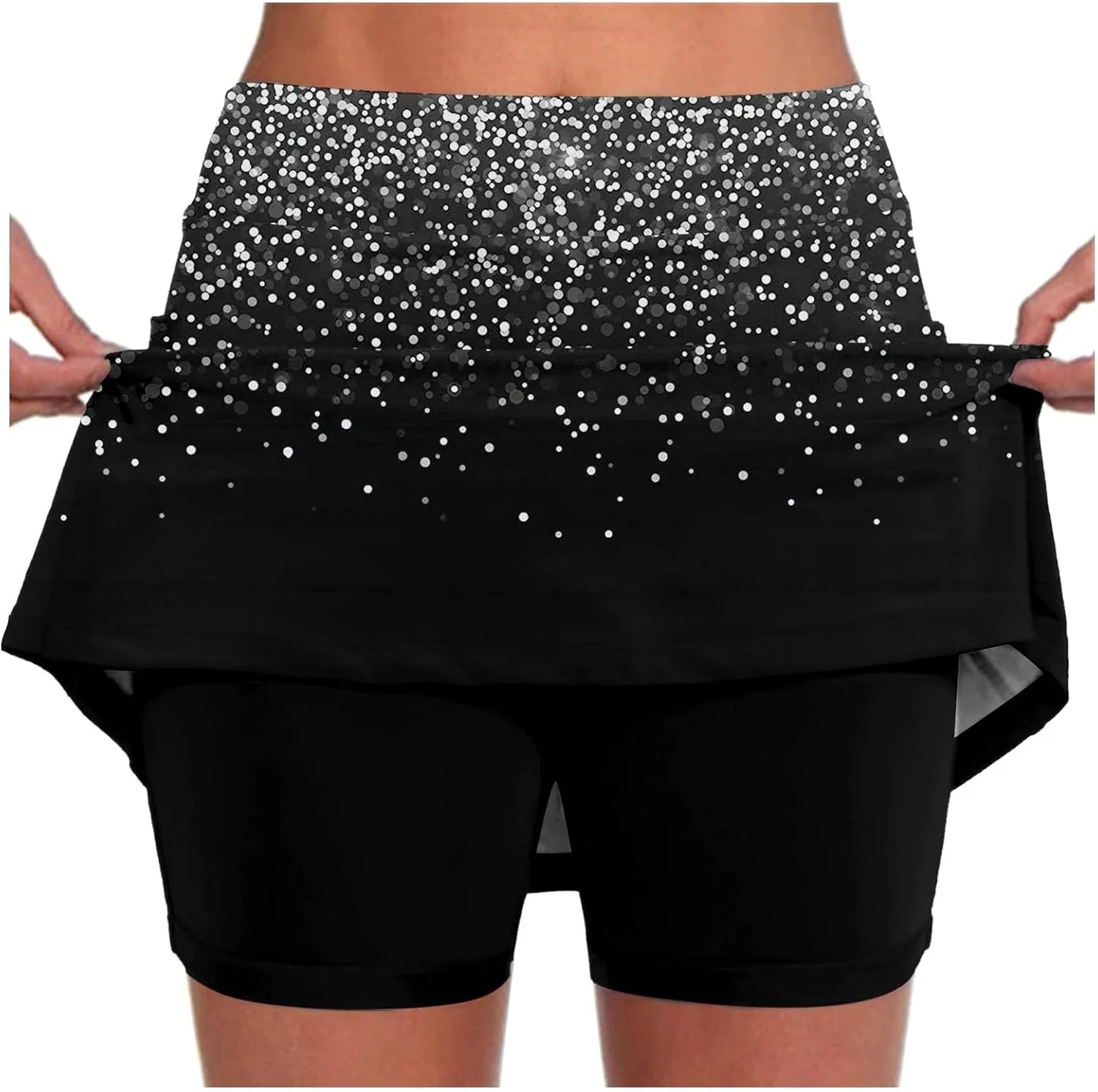 Womens Tennis Skorts with Pockets Tummy Control Casual Athletic Skirt with Shorts Workout Running Yoga Golf Clothes