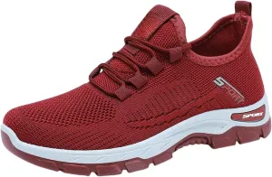 Women's Walking Shoes Arch Support Non Slip Work Shoes Lightweight Casual Breathable Tennis Shoe Work Shopping Travel Sport Athletic Sneakers Gym Tennis Slip On Comfortable Lightweight Shoe