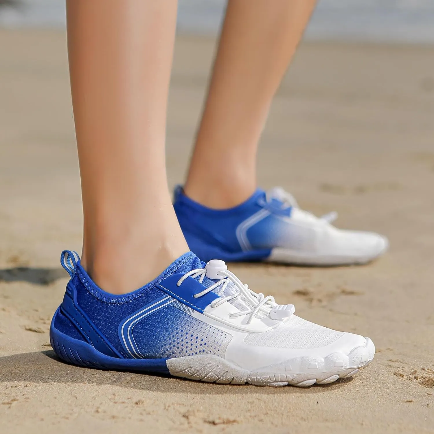 Womens Walking Shoes Slip on Dressy Knitted Non Slip Arch Support Running Shoes Breathable Mesh Sports Workout Tennis Shoes Fashion Lace Up Sneakers