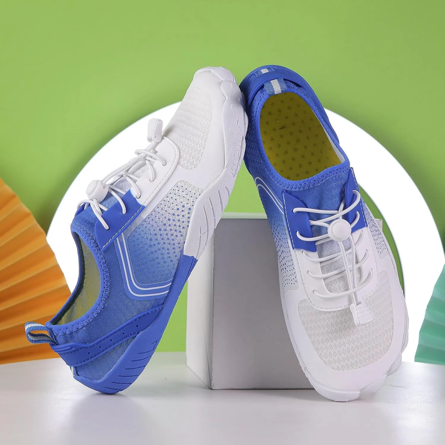 Womens Walking Shoes Slip on Dressy Knitted Non Slip Arch Support Running Shoes Breathable Mesh Sports Workout Tennis Shoes Fashion Lace Up Sneakers