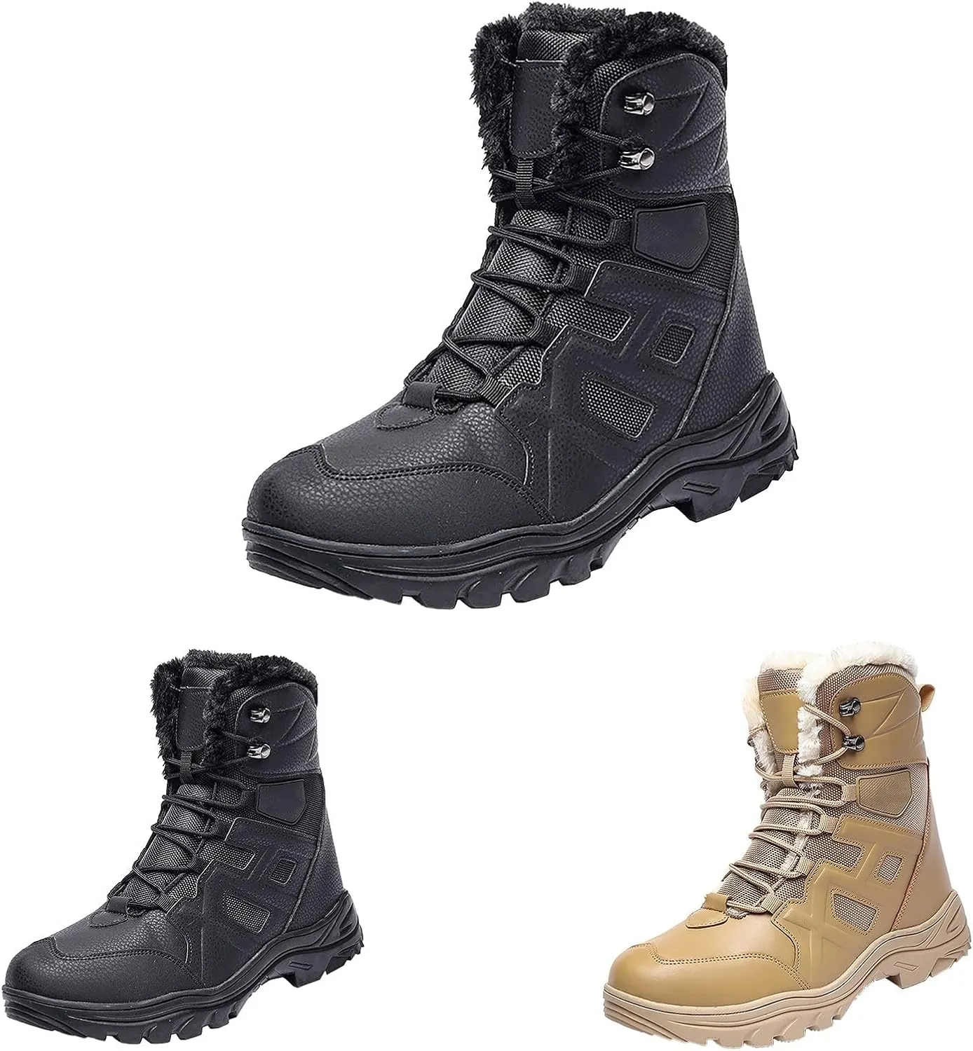 Womens Waterproof Winter Boots 11 Wide Boho Winter Ankle Boots for Women Low Heel Brown Snow Boots for Women Tall Winter Boots for Women Womens Slip on Winter Boots Wide Deals Cheap