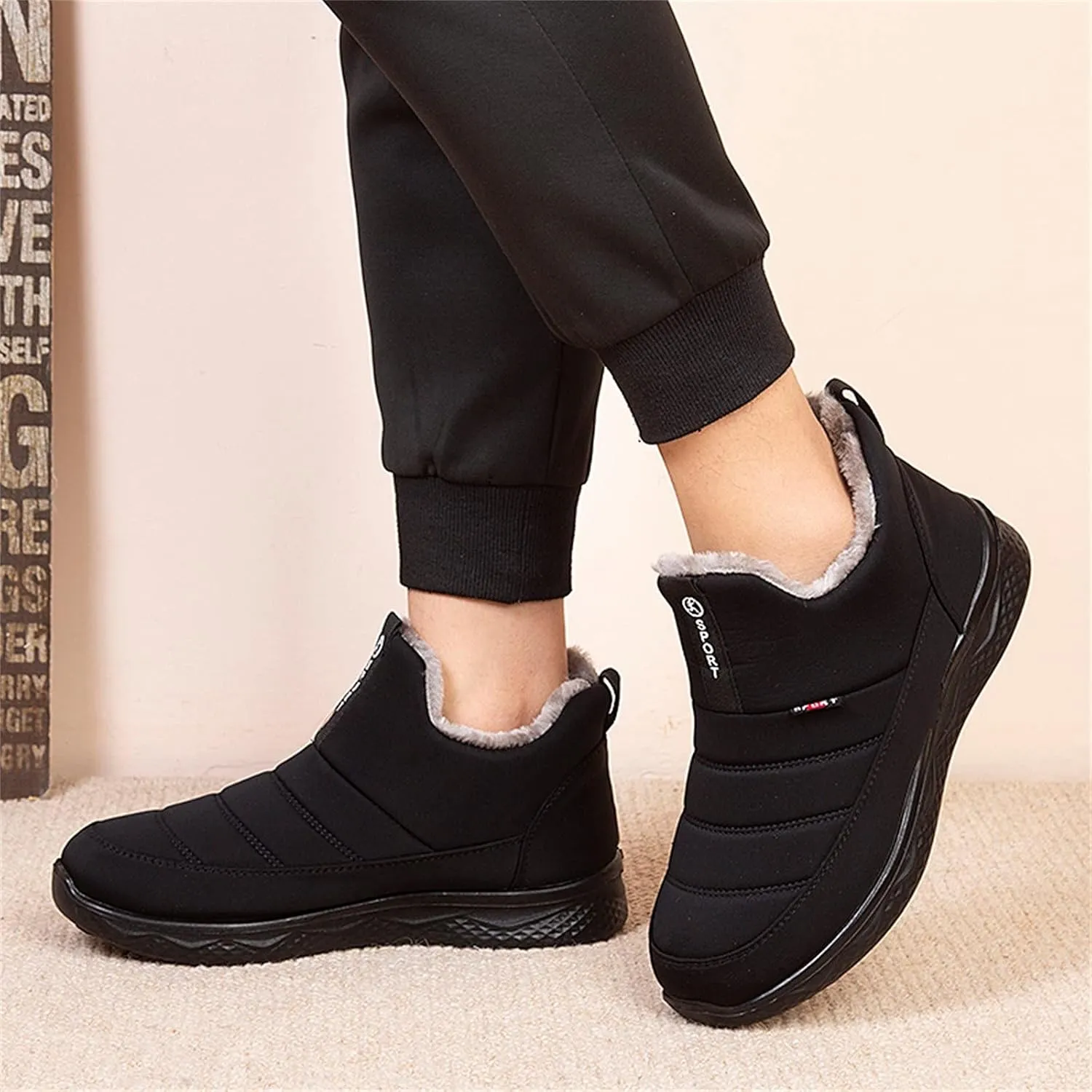 Womens Waterproof Winter Boots Size 9 Lightweight Waterproof Snow Boots Women Women's Waterproof Snow Booties Women's Winter Booties Tall Winter Snow Boots for Women