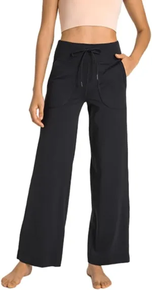 Women's Wide Leg Lounge Pants,Soft High Waisted Wide Leg Pants,Loose Yoga Pants,Stretch Trouser Pants