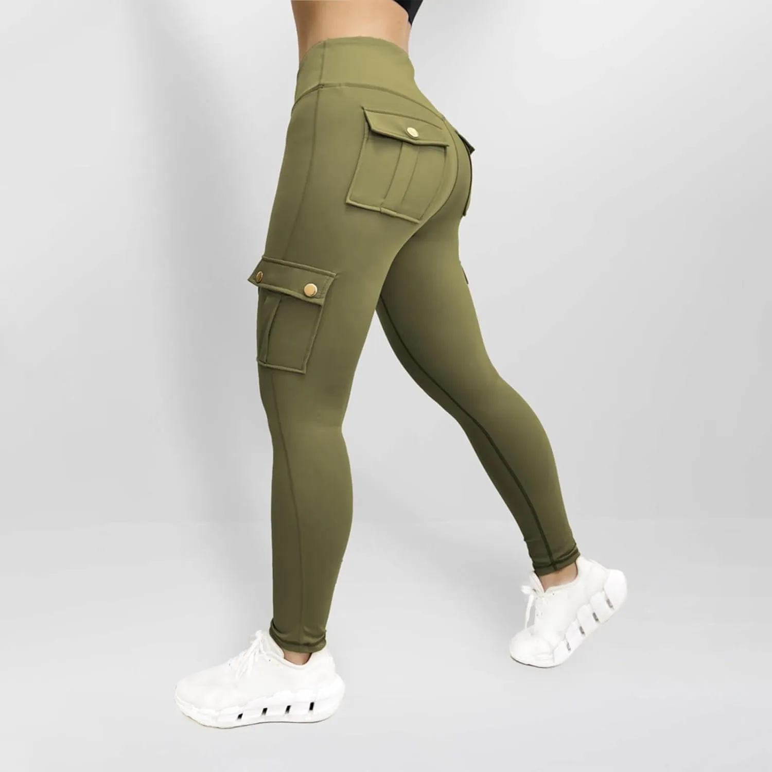 Women's Yoga Pants Joggers Plus Size Pants Stretch Work Pants Fashion Athletic Pants Gym Trousers with Pockets