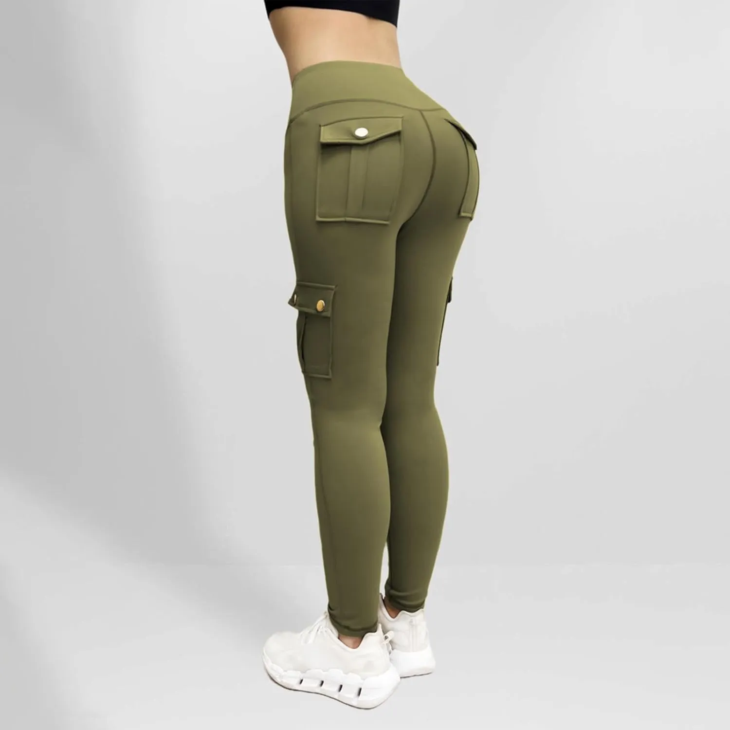 Women's Yoga Pants Joggers Plus Size Pants Stretch Work Pants Fashion Athletic Pants Gym Trousers with Pockets