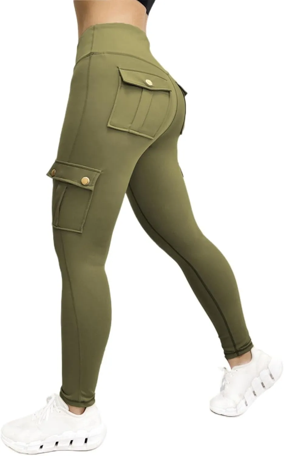 Women's Yoga Pants Joggers Plus Size Pants Stretch Work Pants Fashion Athletic Pants Gym Trousers with Pockets