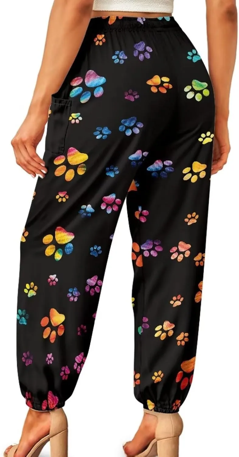 YEXIATODO Yoga Pants Athletic Gym Pants Joggers Sweatpants Women's Harem Pants Bloomer Pants Casual Loose Active Pants